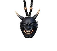 Ciondolo da appendere per auto con casco da samurai Hannya Oni giapponese Ciondolo per specchietto retrovisore per auto, ciondolo alla moda Decorazione per auto Accessori per ornamenti