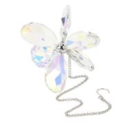 Ciondolo di Cristallo dell'Arcobaleno del Creatore di Sei Foglie di Fiore Appeso di Prismi del Sole con una Catena, Ornamento di Vetro per la Finestra Giardino Decorazione Matrimonio(Colorato)