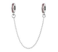 Ciondolo distanziatore con pietra portafortuna per braccialetti Pandora, gioielli di compleanno, regalo per donne, figlia, famiglia, zirconia cubica, Misura unica, Rame, Nessuna pietra preziosa