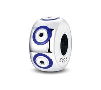 Ciondolo distanziatore in argento Sterling 925, compatibile con braccialetti Pandora