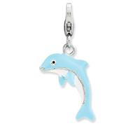 Ciondolo Dolphin 3D Smaltato In Argento Sterling .925 Click On Amore La Vita