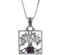 Ciondolo ebraico albero della vita con antica Bibbia ebraica Nano sim, cornic...