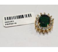 CIONDOLO ELEGANTE OVALE CON ZIRCONI CRYSTAL E ZIRCONE COLORATO (PRP0018...)