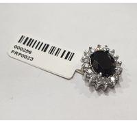 CIONDOLO ELEGANTE OVALE CON ZIRCONI CRYSTAL E ZIRCONE COLORATO (PRP0018...)