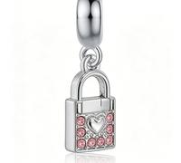 Ciondolo fai-da-te a forma di cuore con strass, un regalo speciale per un'amica Tagli UnicaLega di zinco