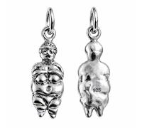 Ciondolo fertilità Venere di Willendorf in argento sterling 925 piccoli...