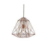 Ciondolo geometrico - Metallo rame lucido