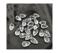 Ciondolo gocce fai-da-te in acrilico trasparente da 30 pezzi con perline a forma di stella e goccia for la decorazione domestica(11 * 18mm)