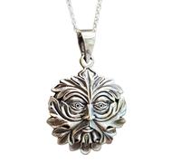 Ciondolo Greenman argento 925 Uomo del Bosco collana gioielli pagani e scatola