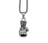 Ciondolo Guantone Boxe Collana Pendente Uomo Colore Argento Apollo Creed Alì Accessori Auto Ciondoli Specchietto Uomo Idea Regalo Natale