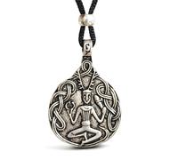 Ciondolo Herne Hunter Cernunnos Dio dei boschi Boemia gioielli etnici e scatola