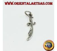 Ciondolo in argento 925 ‰ a forma di scimitarra (tipica spada araba )