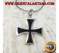 Ciondolo In Argento 925 ‰ croce dei templari (croce di ferro )