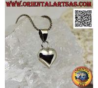 Ciondolo in Argento 925‰ cuore liscio bombato piccolo