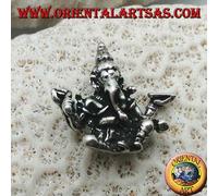 Ciondolo in Argento 925‰ Ganesh "il Dio elefante" in posizione di equilibrio