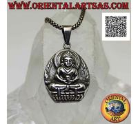 Ciondolo in Argento 925‰ il Buddha "Dhyana Mudra - simbolo di meditazione e sagg