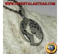 Ciondolo in argento 925 ‰ la terra il nostro pianeta Terra (piccolo)