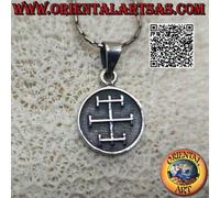 Ciondolo in Argento 925‰ medaglietta con "Talismano della concentrazione" norren