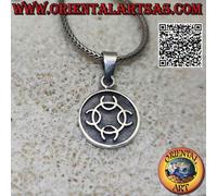 Ciondolo in Argento 925‰ medaglietta con "Talismano della trasmutazione" norreno