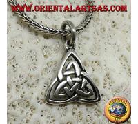 Ciondolo in argento 925 ‰ nodo celtico di tyrone simbolo di terra, aria e acqua