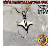 Ciondolo in Argento 925‰ pesce razza, manta o torpedine (piccolo)