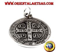 Ciondolo in argento 925 San Benedetto Medaglia