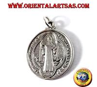 Ciondolo in argento 925 San Benedetto Medaglia
