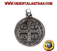 Ciondolo in argento 925 San Benedetto Medaglia