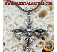 Ciondolo in argento 925 ‰ Vajra oggetto sacro per il Buddhismo
