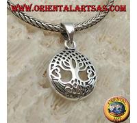 Ciondolo in Argento 925‰, Yggdrasil nel cerchio piccolo (albero della vita)