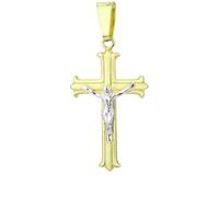 Ciondolo in argento color oro a forma di croce TS-PE-0013