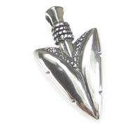 Ciondolo in argento sterling 2D con testa di freccia .925 x 1 Ciondoli con punta