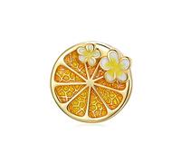 Ciondolo in argento sterling 925 con fiori di ciliegio e limone, adatto per la collana del braccialetto Pandora