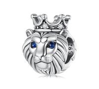 Ciondolo in argento sterling 925 con re di leone, per braccialetti Pandora, regalo per donne e fidanzate