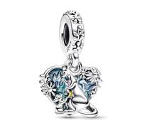 Ciondolo in argento Sterling 925 con Winnie The Pooh, Kanga e Roo, compatibile con ciondoli Pandora e molti altri braccialetti con ciondoli del Regno Unito.