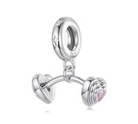 Ciondolo in argento sterling 925 per braccialetti Pandora, gioielli fitness per appassionati di sport