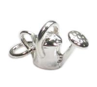 Ciondolo in argento sterling annaffiatoio .925 x 1 ciondoli da giardinaggio