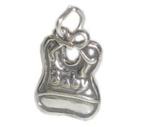 Ciondolo in argento sterling bavaglino .925 x 1 Ciondoli dribbling bambino