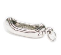 Ciondolo in argento sterling Canoe Kayak .925 x1 Charms Canoe nativi americani