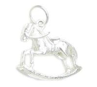 Ciondolo in argento sterling cavallo a dondolo .925 x 1 ciondoli per bambini del