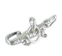 Ciondolo in argento sterling coccodrillo alligatore .925 x 1 gators crocs charms