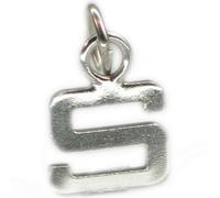 Ciondolo in argento sterling con iniziale S piccola lettera .925 x 1 lettere cha