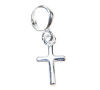 Ciondolo in argento sterling con perline incrociate .925 x 1 ciondoli con perlin