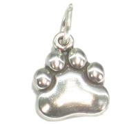 Ciondolo in argento sterling con stampa della zampa .925 x 1 ciondoli con stampe