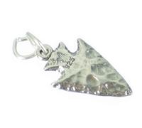 Ciondolo in argento sterling con testa di freccia .925 x1 Ciondoli di archeologi