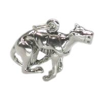 Ciondolo in argento sterling corse di levrieri .925 x 1 levrieri cani cani