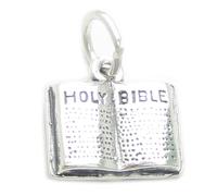 Ciondolo in argento sterling della Sacra Bibbia .925 x 1 ciondoli per Bibbie cri