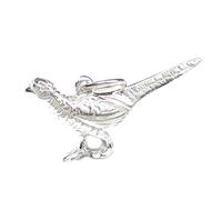 Ciondolo in argento sterling fagiano .925 x 1 ciondoli uccelli e fagiani