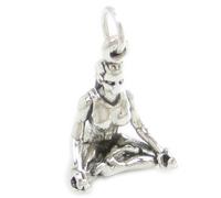 Ciondolo in argento sterling Lotus Position Yoga .925 x 1 charms