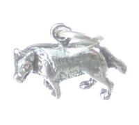 Ciondolo in argento sterling Lupo grigio .925 x 1 Charms Lupi grigi
